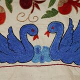 Vintage Turkish rug hand-knotted 50x95cm