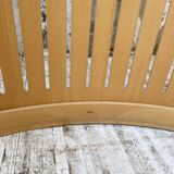 Large curved beech screen from the 80s
