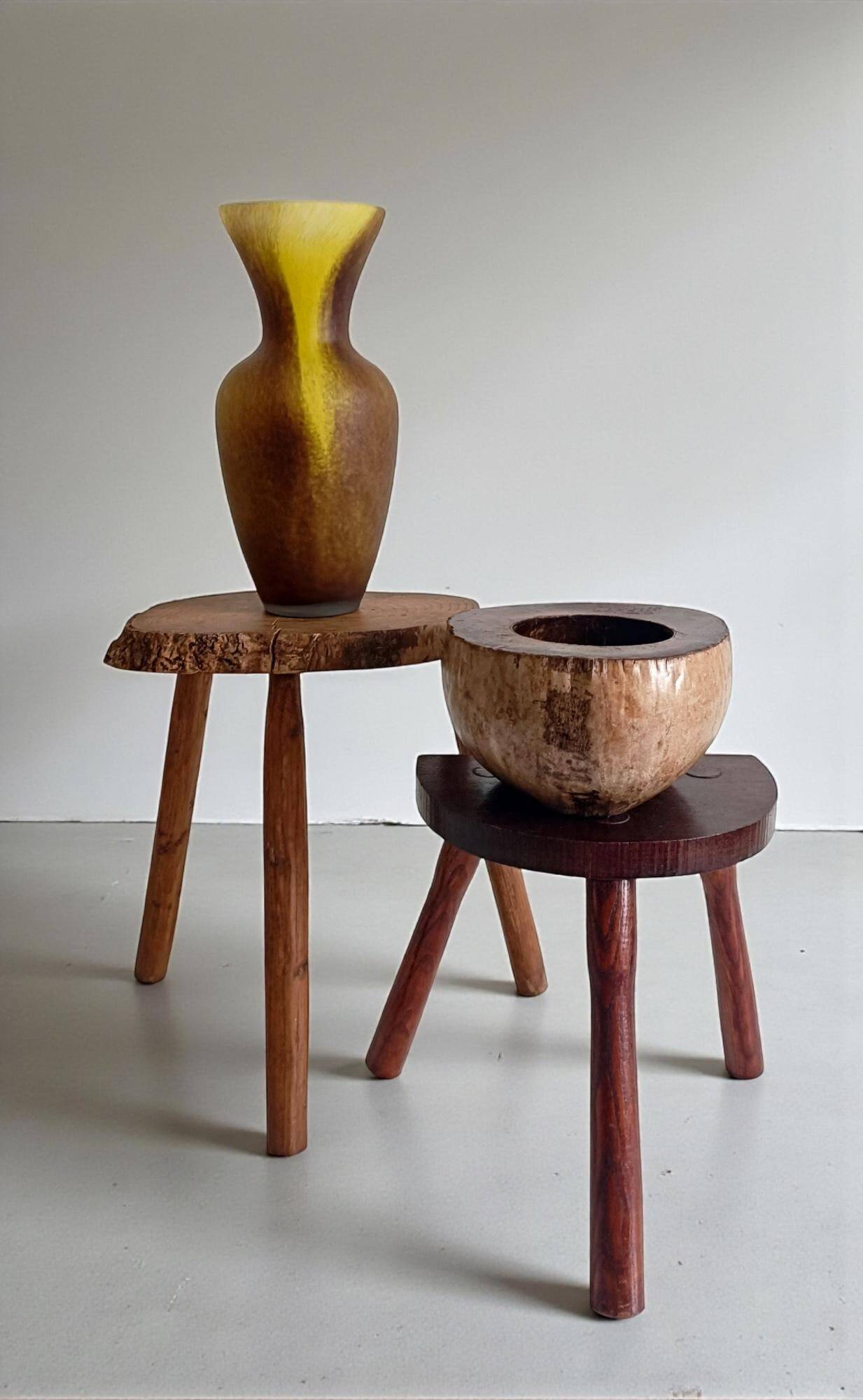 Wabi Sabi Organic Modern Coco de Mer Centerpiece, Hand-Carved, 19th C.