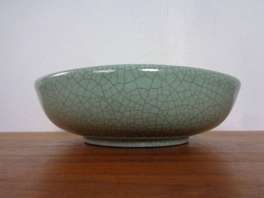 Craquele Glaze Ceramic 5749 Bowl by Friedgard Glatzle for Karlsruher Majolika, 1950s
