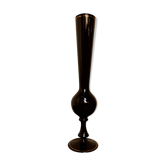 Vase soliflore en opaline noire