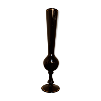Black opaline soliflore vase
