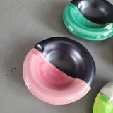 Lot de 4 petits cendriers individuels en céramique