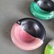 Set of 4 small individual ceramic ashtrays