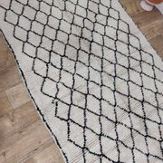 Handmade wool Berber rug 220 X 130 CM