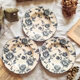 Trio of earthenware saucers