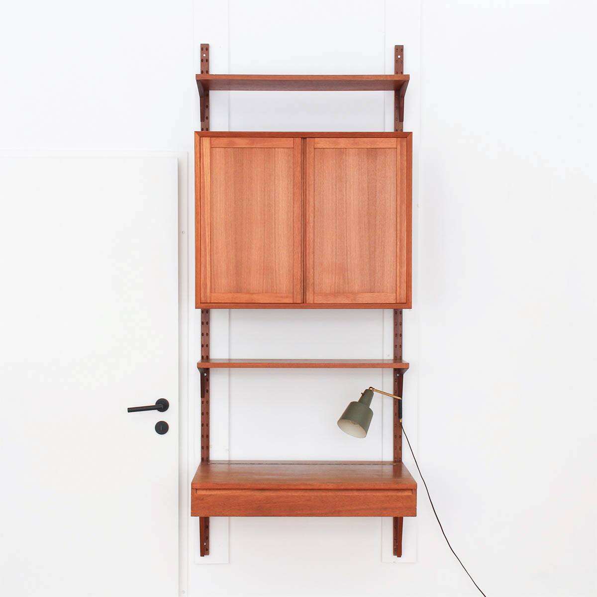 Danish teak wall unit by Poul Cadovius for CADO