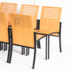 Set of 7 vintage Robert chairs by Thomas Albrecht for Atoll, Germany 1980