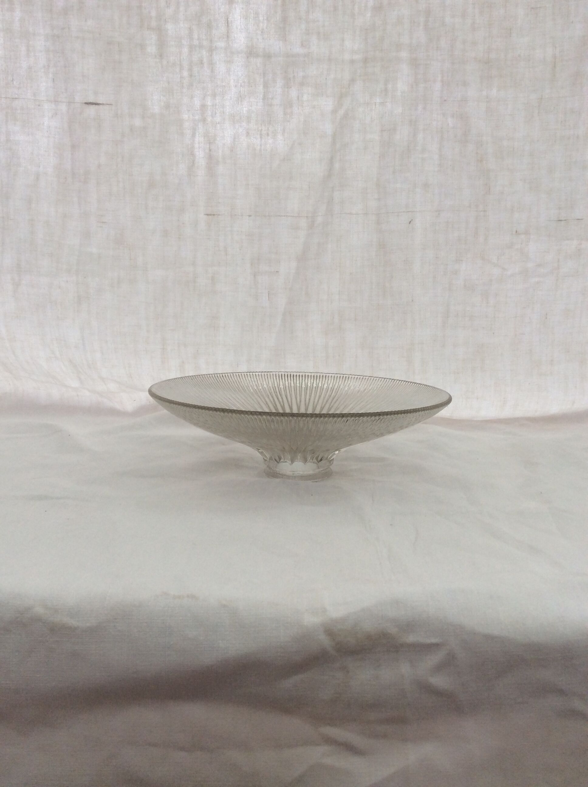 Old holophane glass lampshade