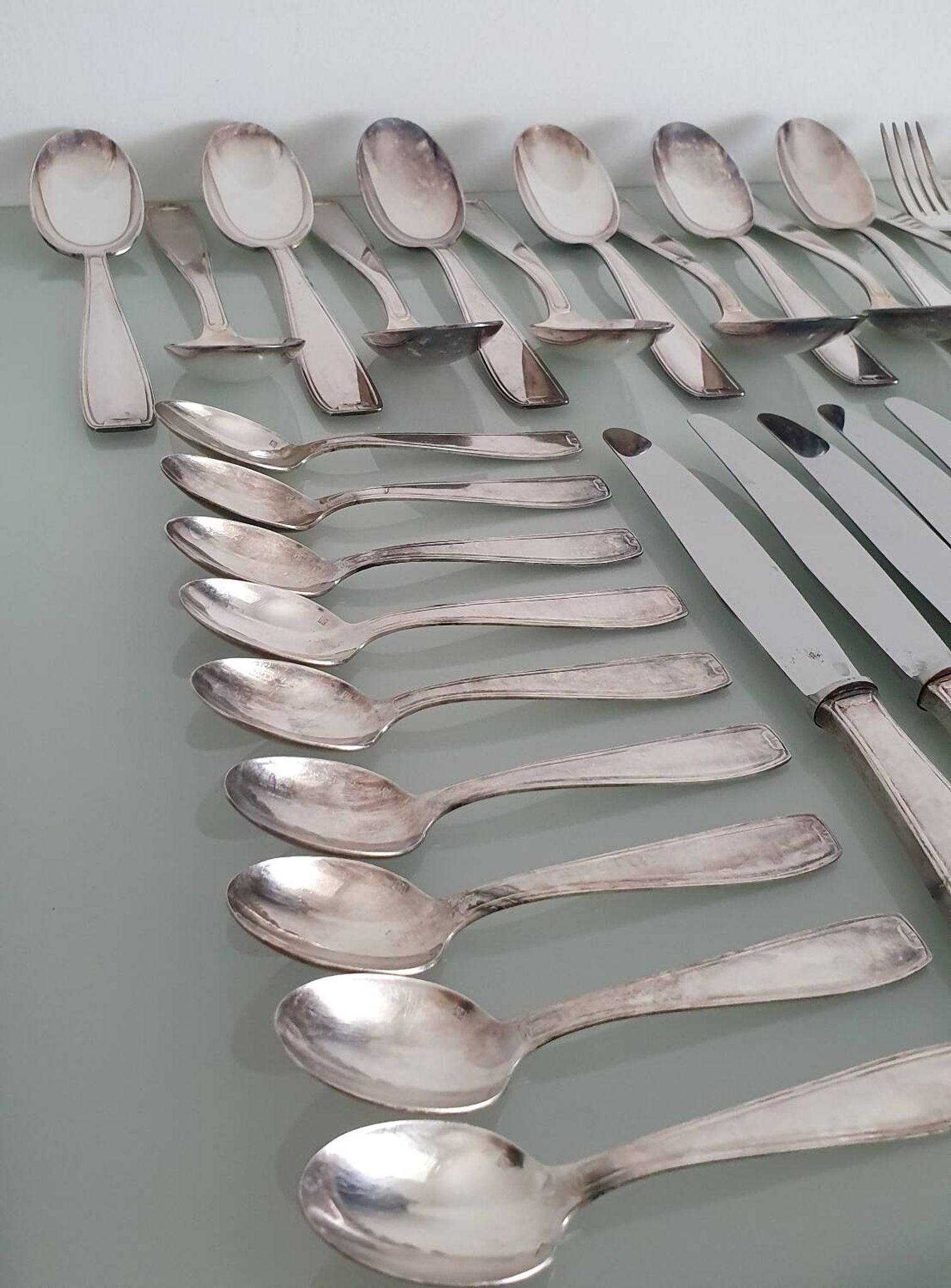 François Frionnet Art Deco silver-plated cutlery set