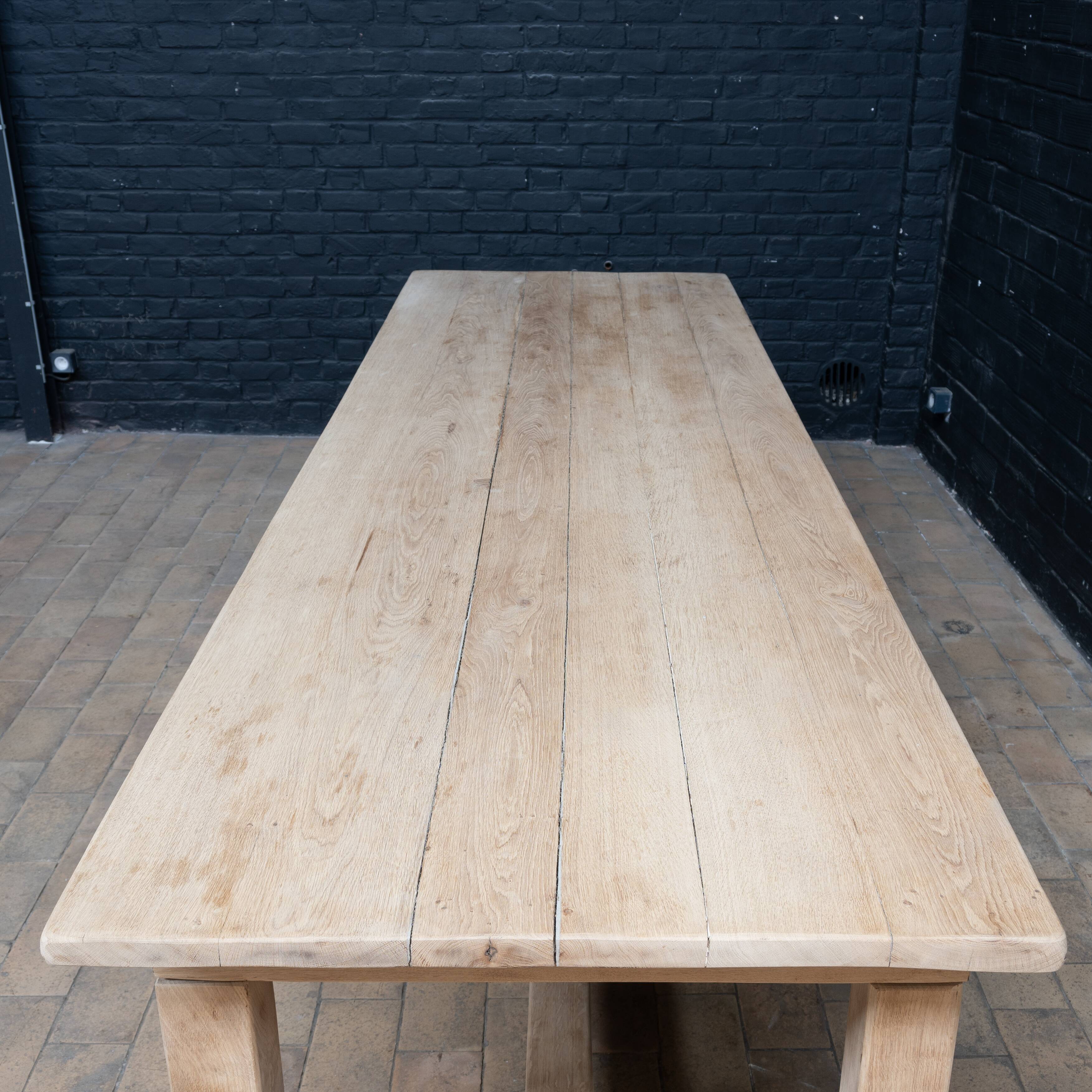 Large oak monastery table 1950