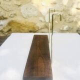Vintage wall shelf, hanging, metal and wood