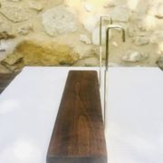 Vintage wall shelf, hanging, metal and wood