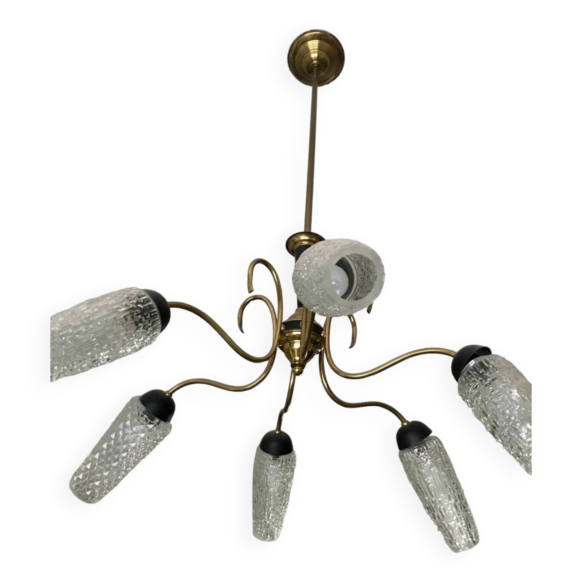 Vintage tulip pendant light