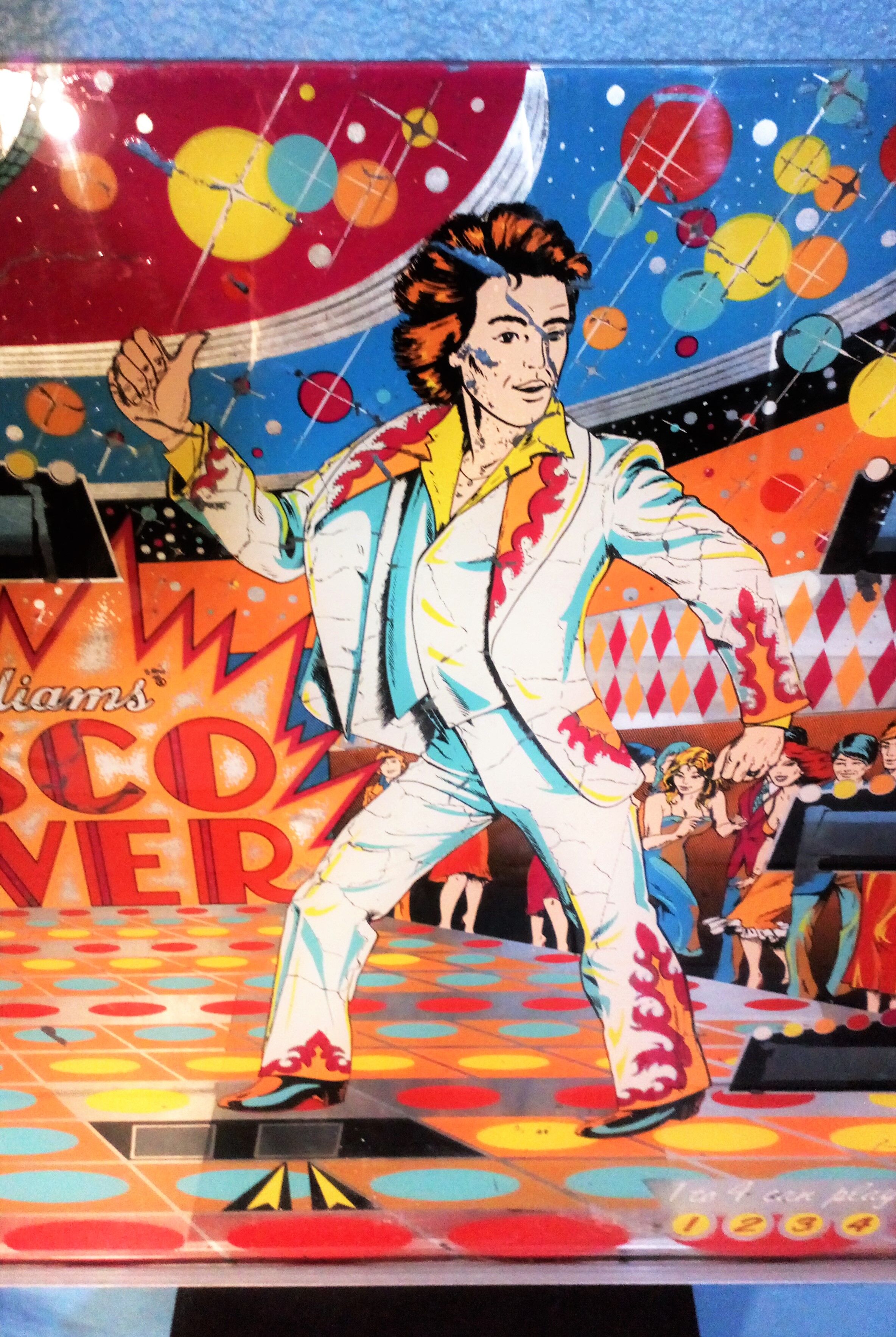 Williams pinball plate "Disco fever" 1978