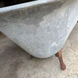 Ancient zinc bathtub