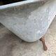 Ancient zinc bathtub