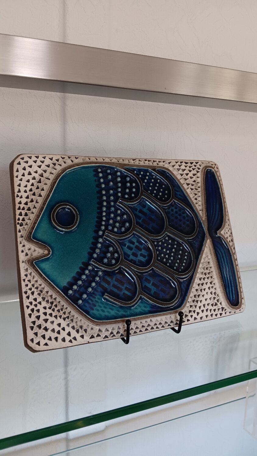 Plaque murale suédoise de Mari Simmulson pour Upsala Ekeby