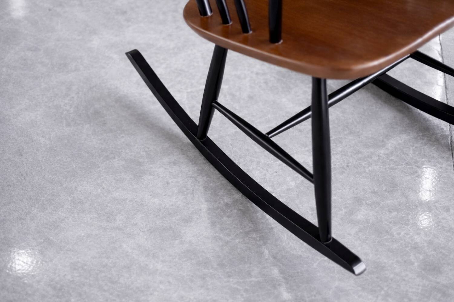 Vintage Mid-Century Finnish Modern Rocking Chair by I. Tapiovaara for Asko