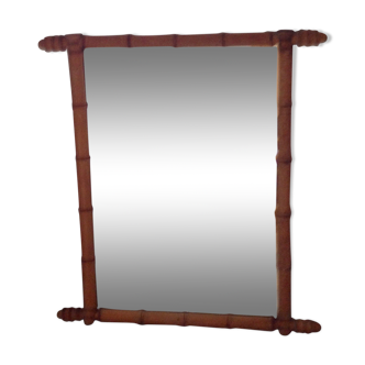 Mirror bamboo early twentieth century 67x75cm