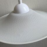 Suspension of the 80s in perforated white metal