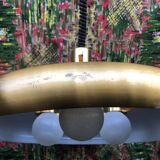Golden pendant lamp 70s