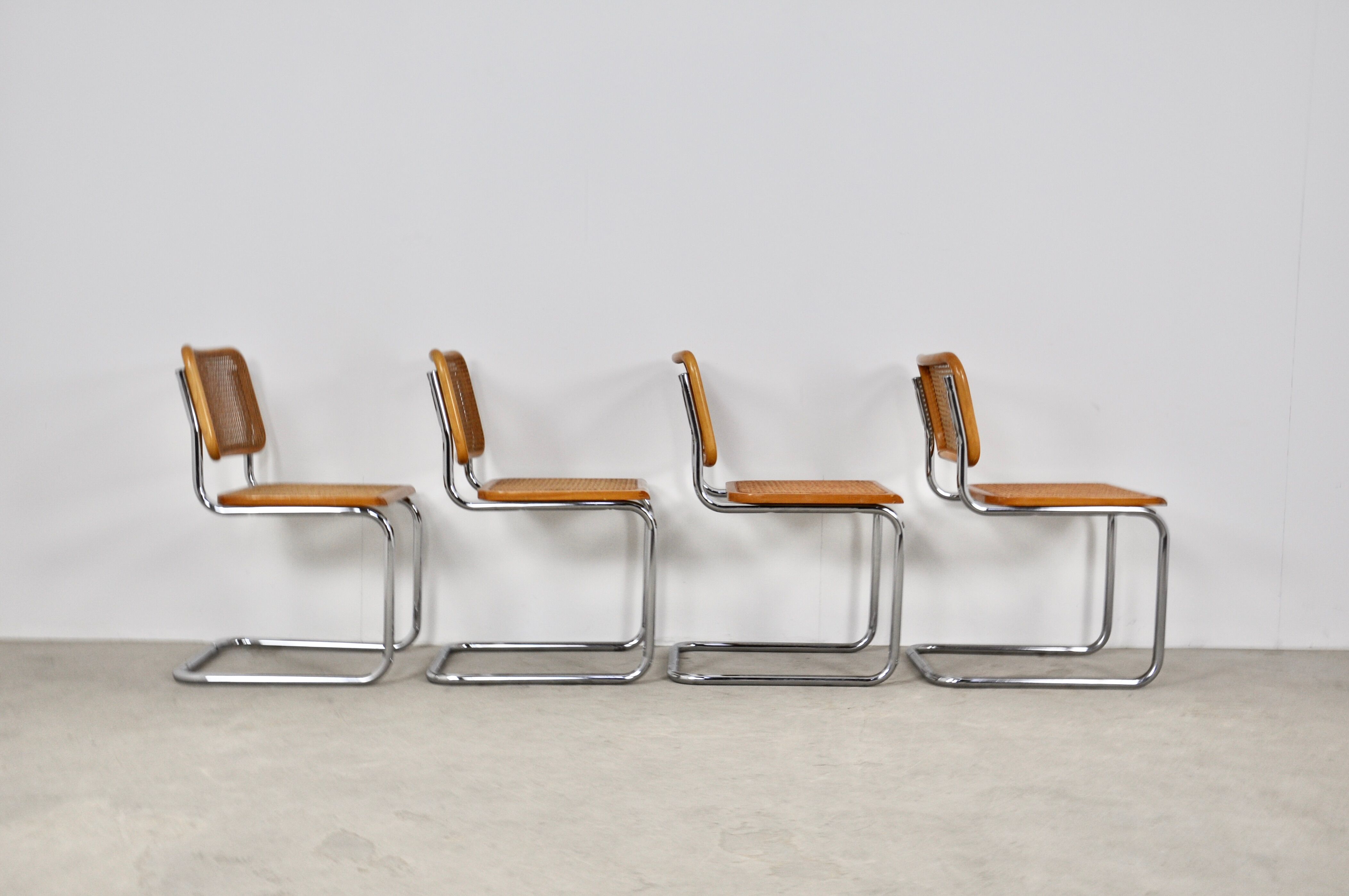 Dinning chairs B32 by Marcel Breuer