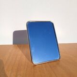 Small vintage barber mirror 13x18cm beige