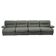 1970s Czechoslovak Space Age Four-Piece Sculptural Modular Sofa