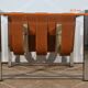 Leather and Chrome Magazine Holders "Novatrend" - XXth