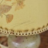 Signed pyrite stoneware lamp