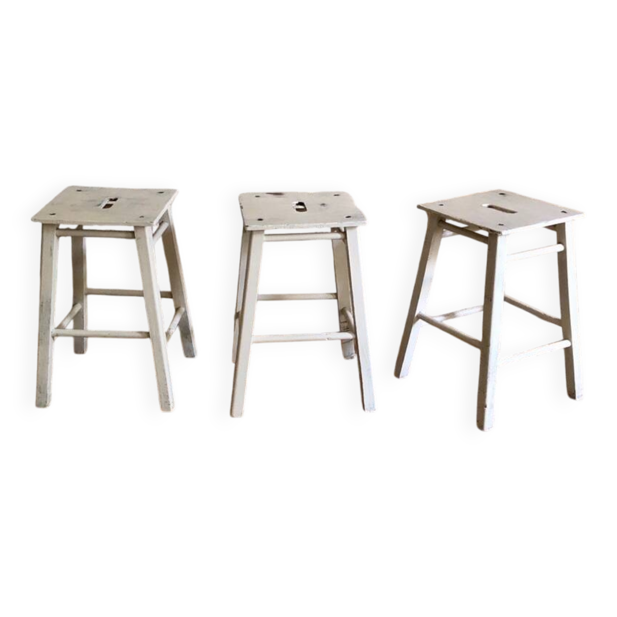 Small antique wooden stools