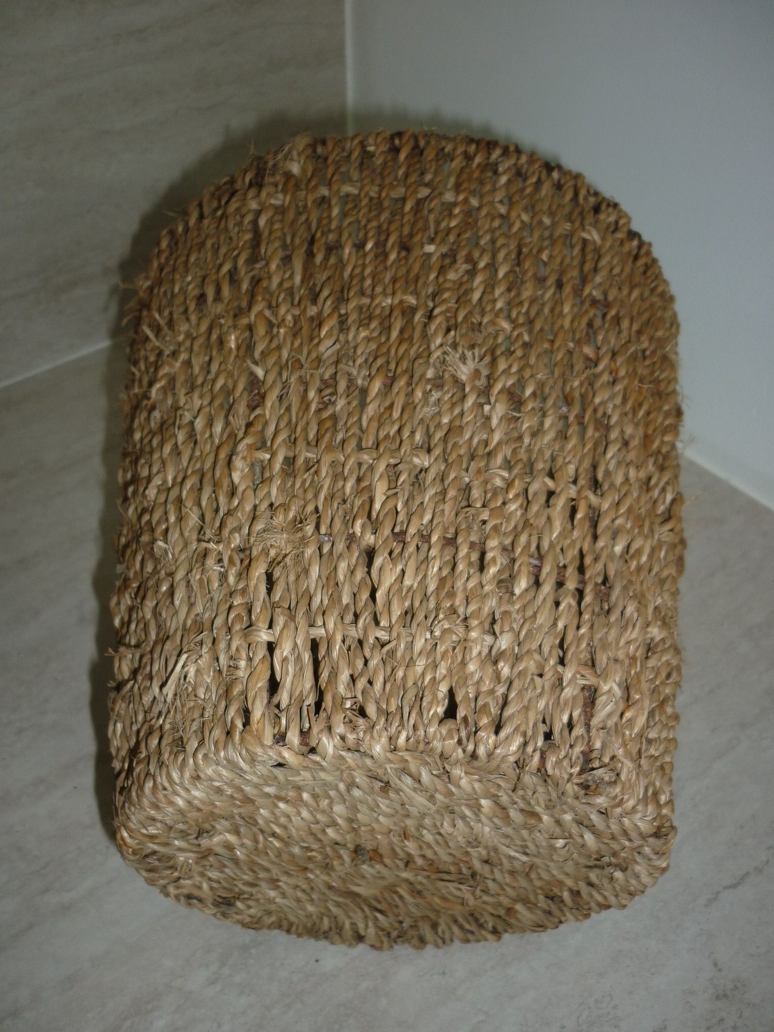 Panier corbeille à papier en corde tressée
