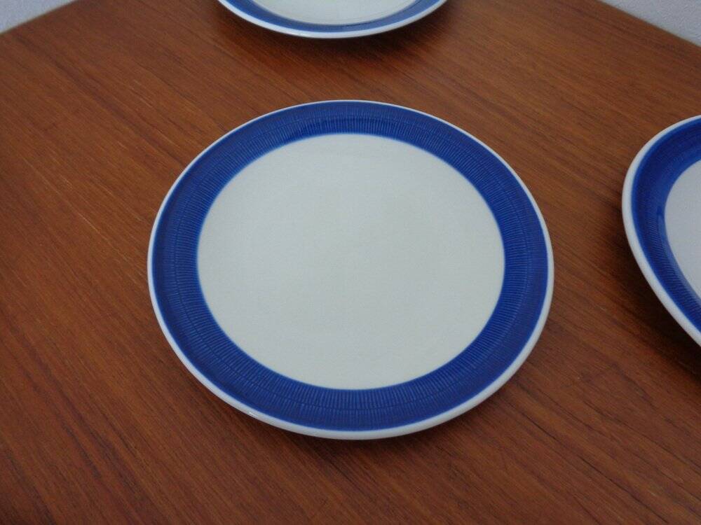 Swedish Stoneware Koka Plates by Hertha Bengtson for Rörstrand, 1960s, Set of 6