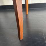 Vintage 1950 Hainke Germany round wooden coffee table - 61 cm