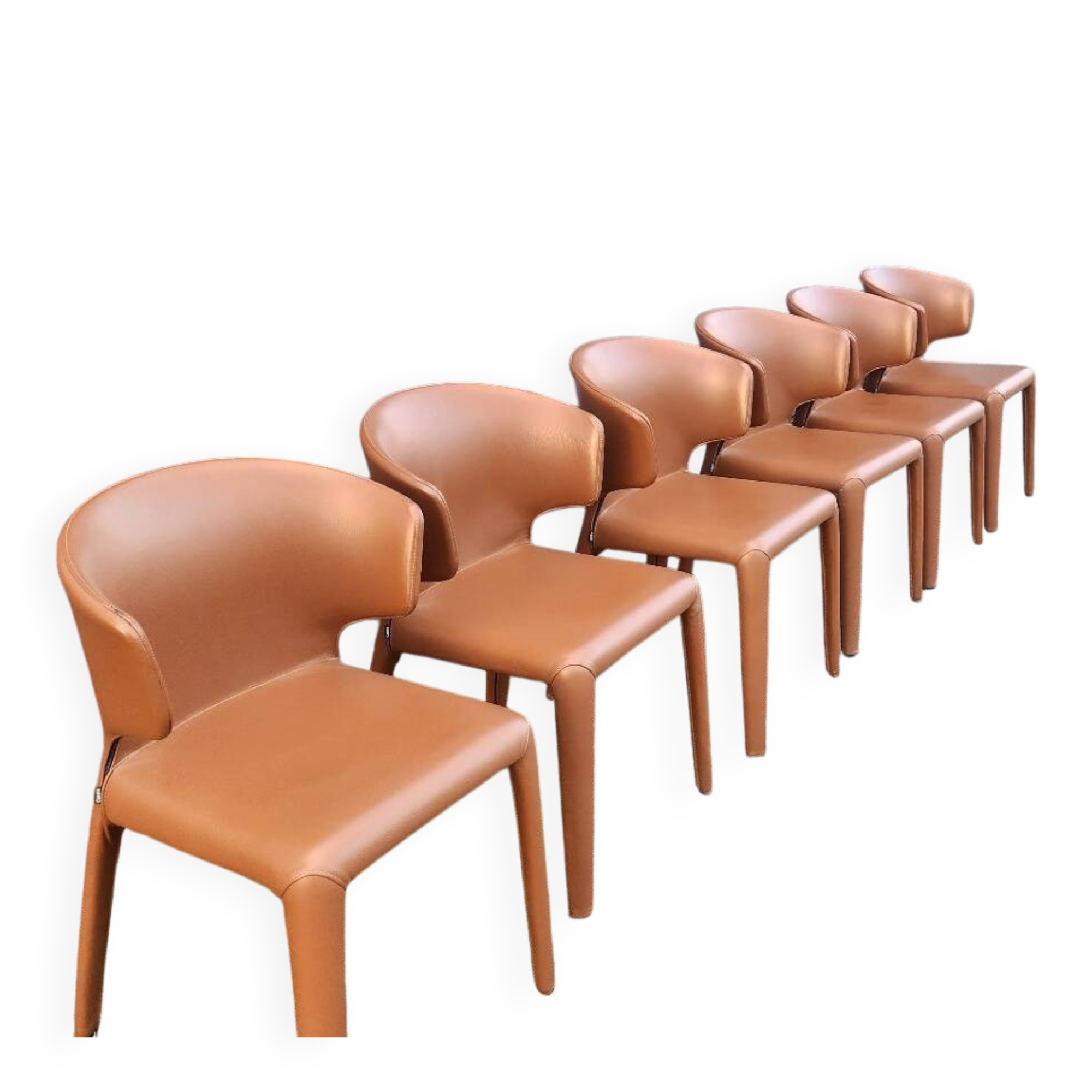 Cassina Hola 367 - set of 6 dining chairs by Hannes Wettstein