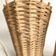 Duo de lampes rotin, câbles tissu neuf 2x2M