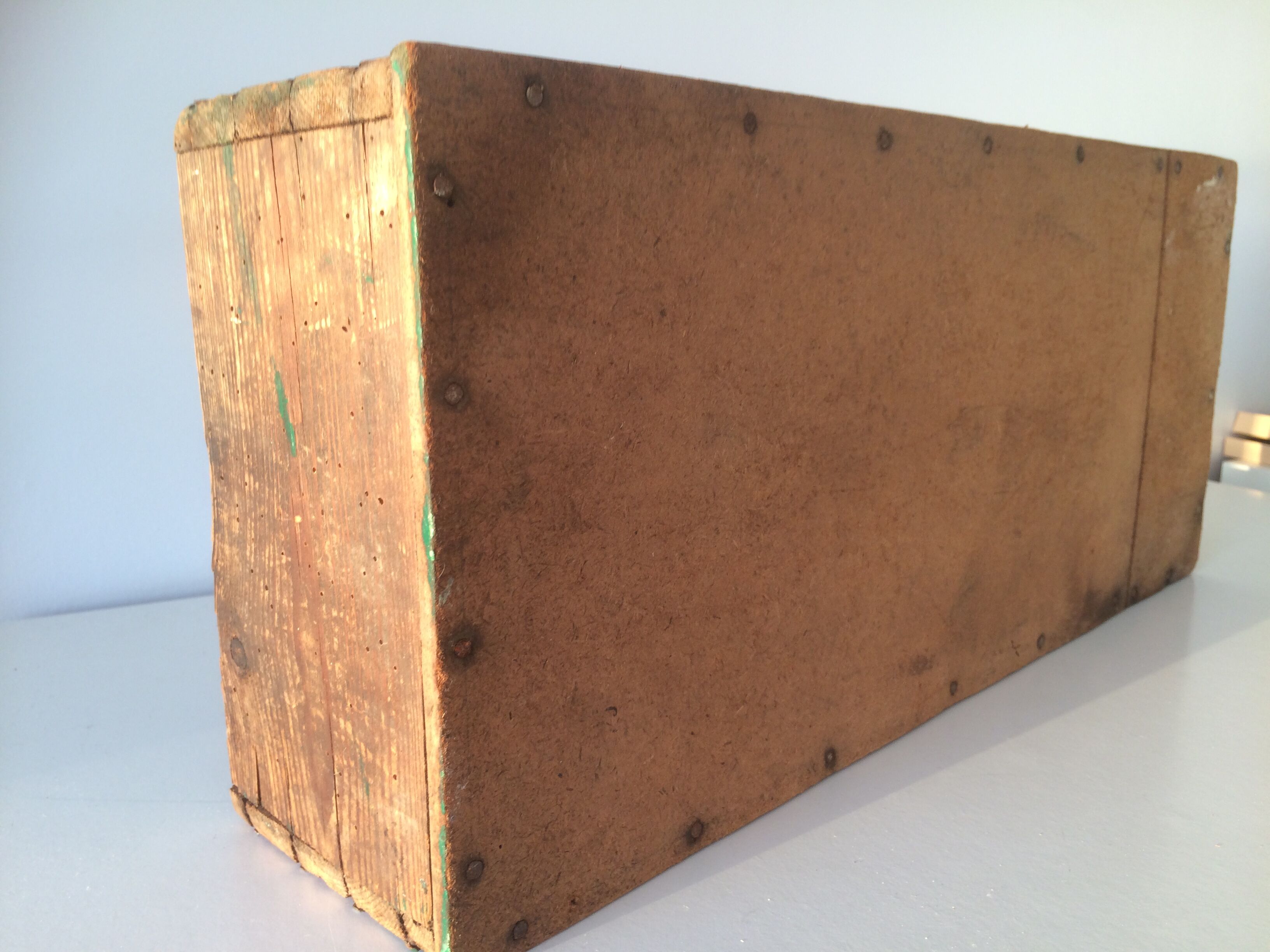 Old vintage storage box