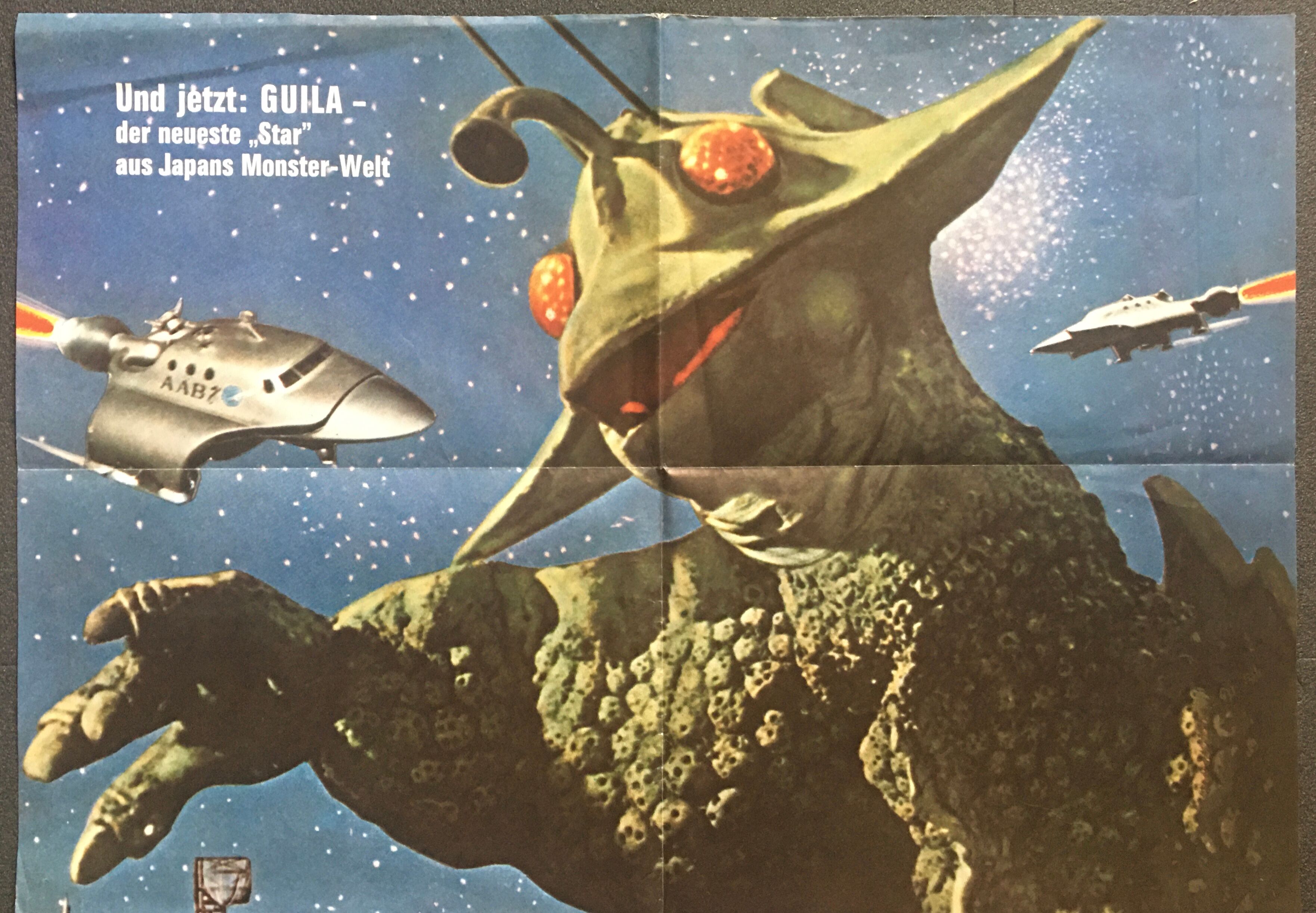 The X From Outer Space - original German poster - 1972