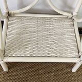 Vintage rattan side table / bedside table