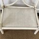 Vintage rattan side table / bedside table