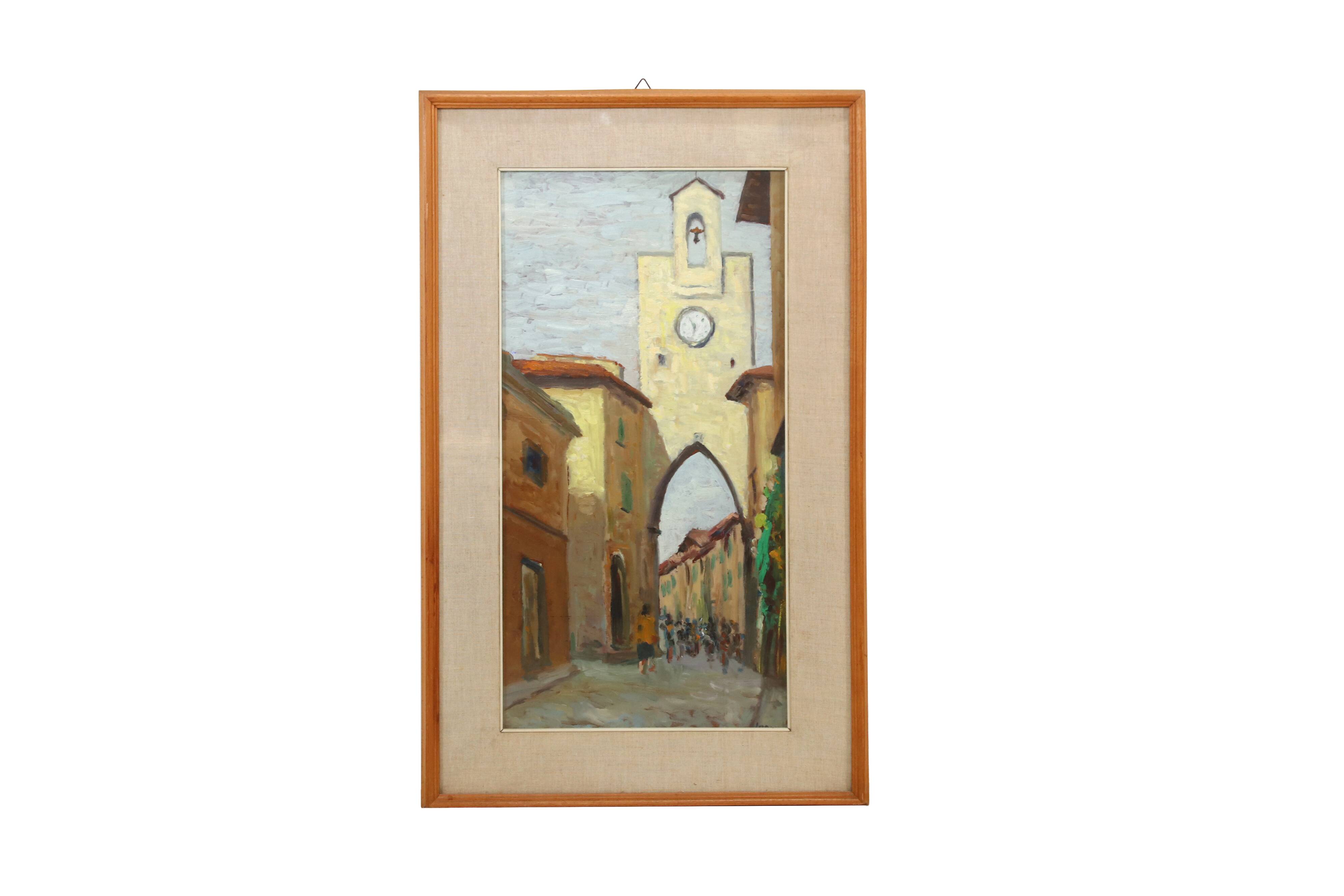 Oil painting by Umberto Lorini from 1960