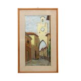 Oil painting by Umberto Lorini from 1960