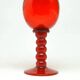 Gobelet décoratif baroque, en verre rouge, KIS, Institut du verre de Cracovie, années 1970