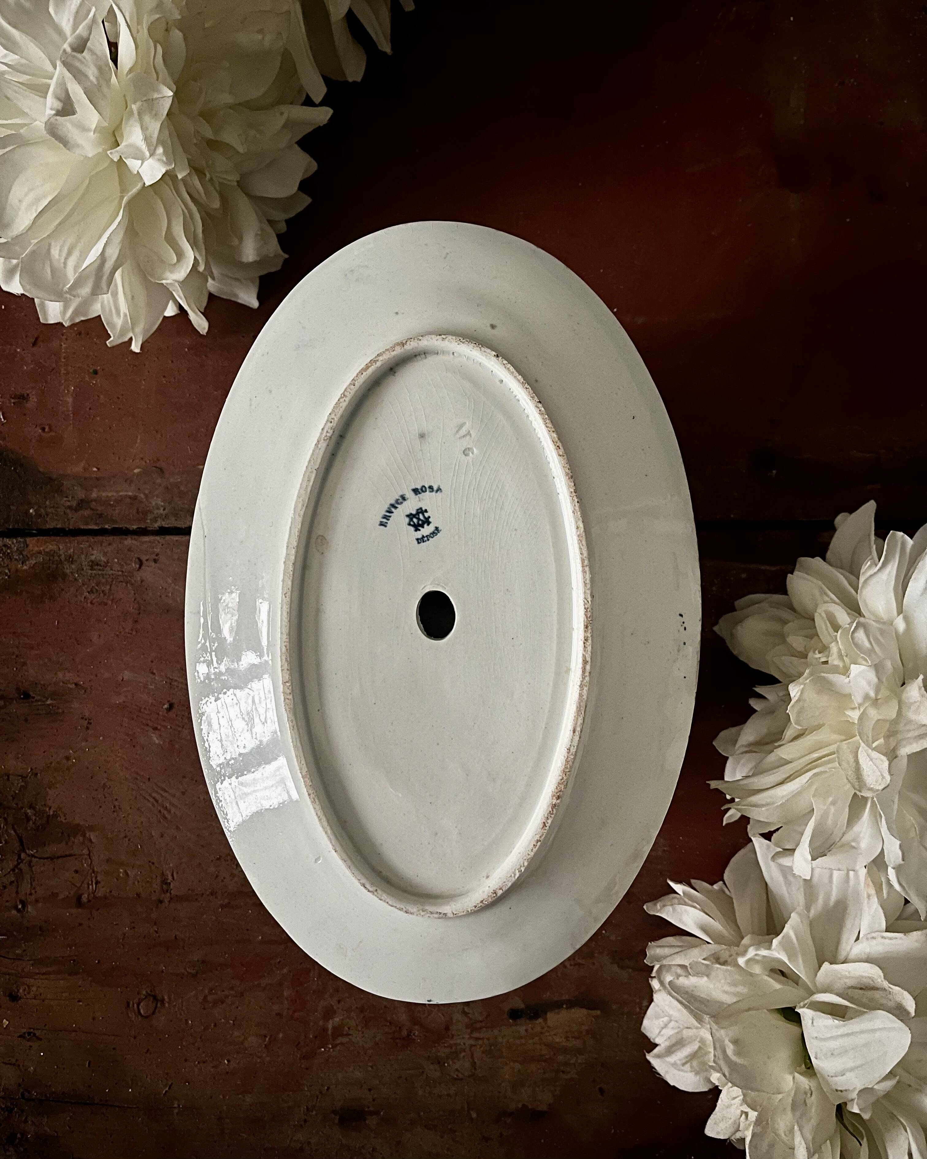 Sauceboat from Creil & Montereau ironstone.