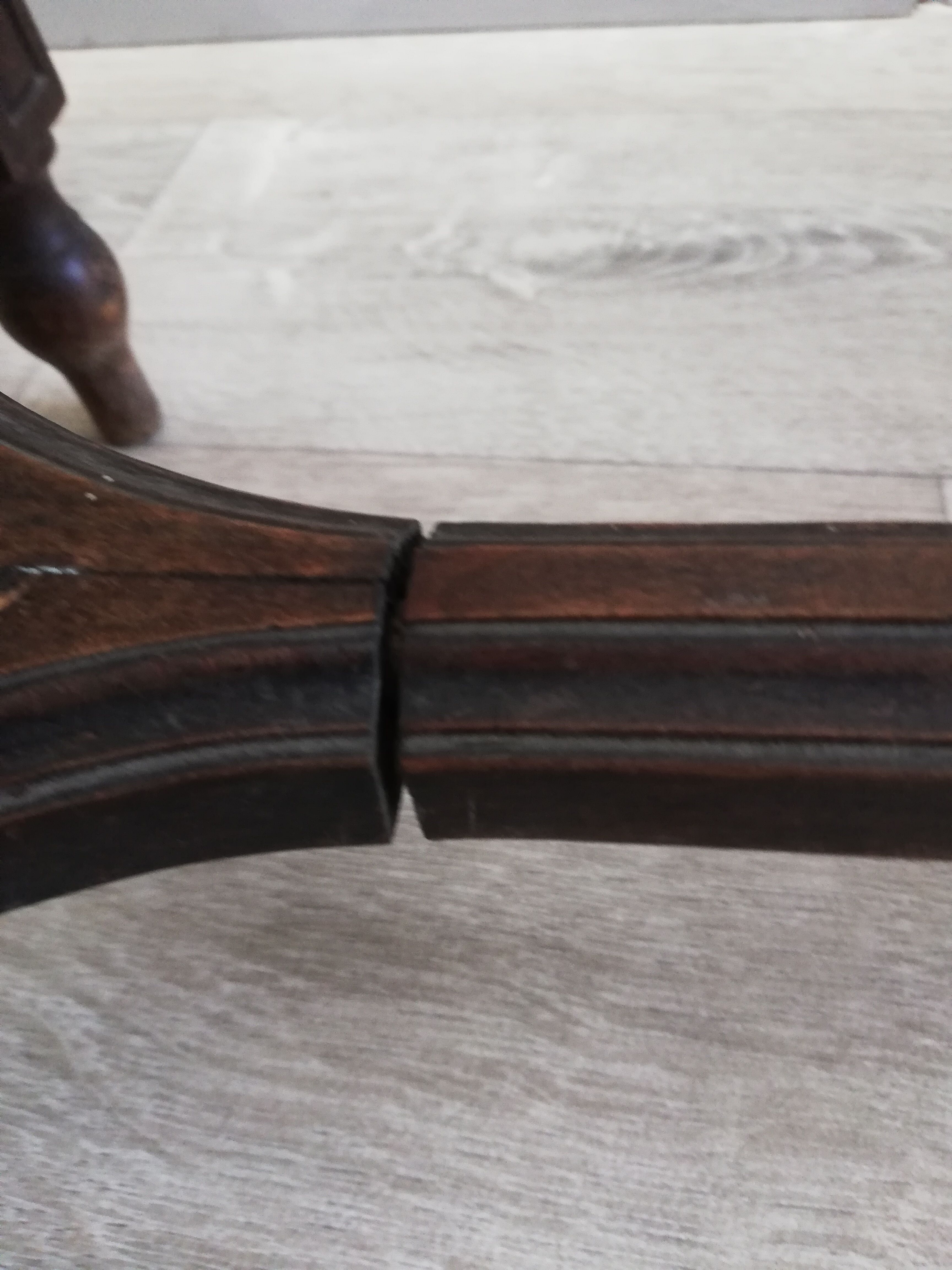 Wooden piano bench and Louis XVI style cannage