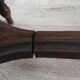 Wooden piano bench and Louis XVI style cannage