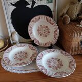 Anciennes assiettes creuses Lunéville English style