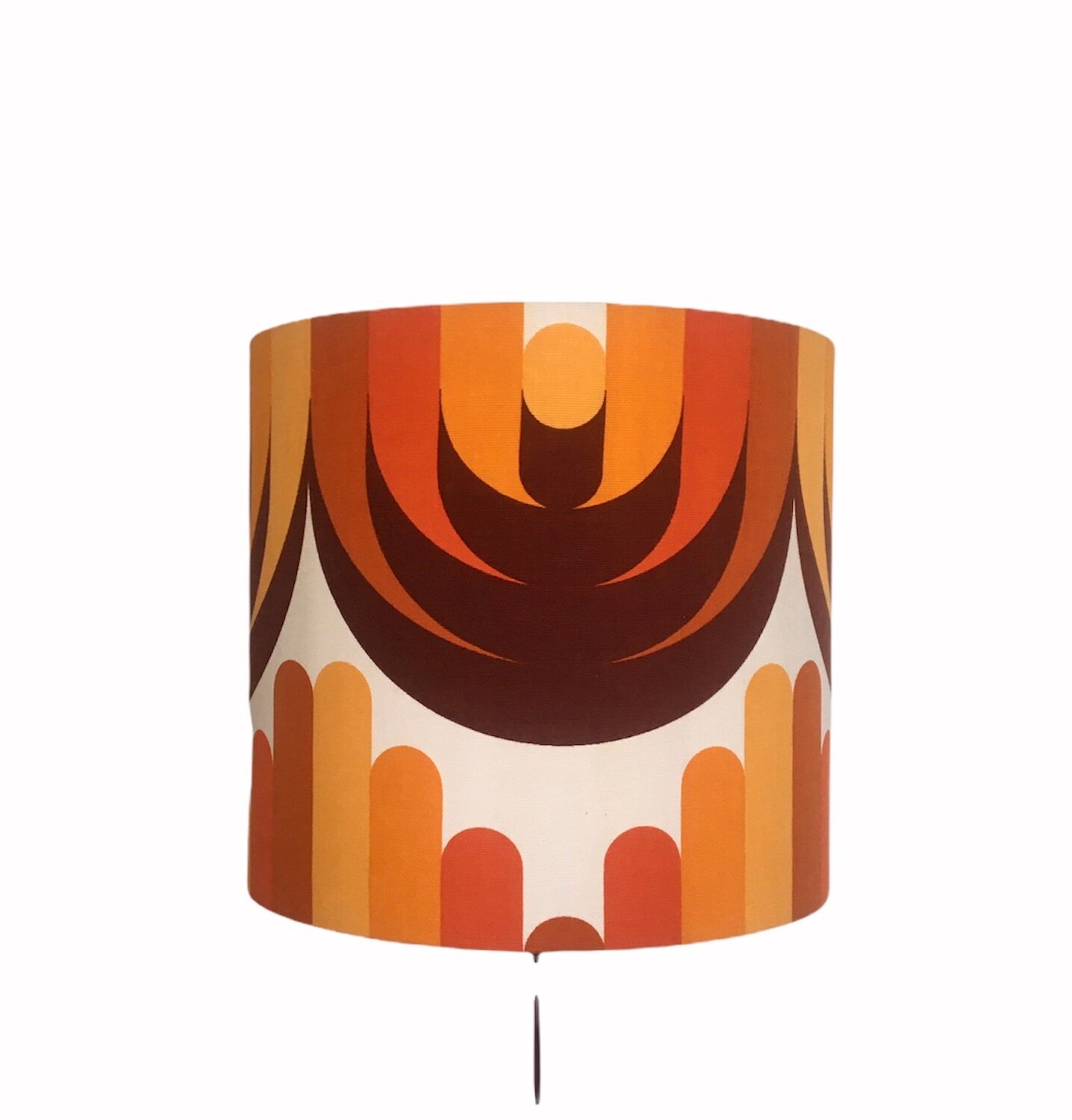 Athena h32 d35 lampshade vintage fabric 70s
