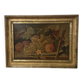 Framed old still life painting